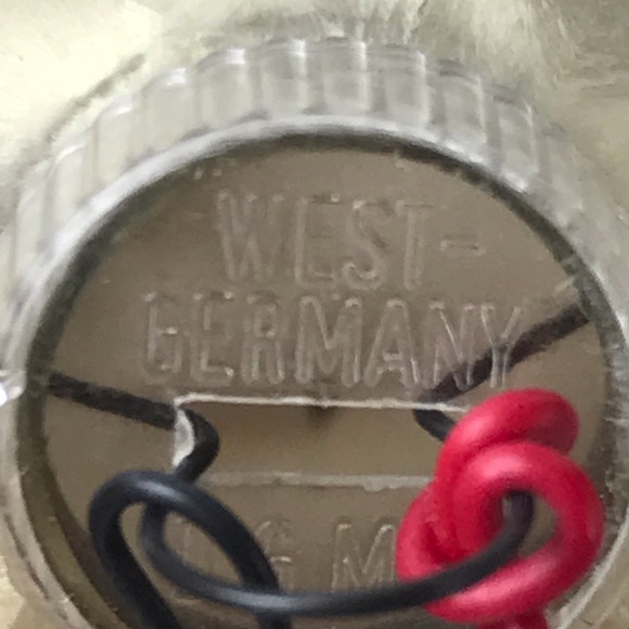 Vintage Mid Century D.B.G.M. West Germany Satin Glass Mickey Mouse Ornament - Picture 4 of 8